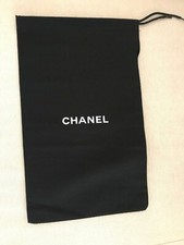 Auth New Chanel Dust Bag Drawstring Travel Storage Handbag Shoes 12.75" x 7.75"