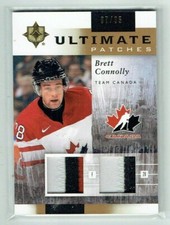 11-12 UD Upper Deck Ultimate Patches  Brett Connolly  /35  Dual Patches
