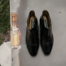 Rodolfo Valentino Collection Black Boots Hand Made Spain Sz 9.