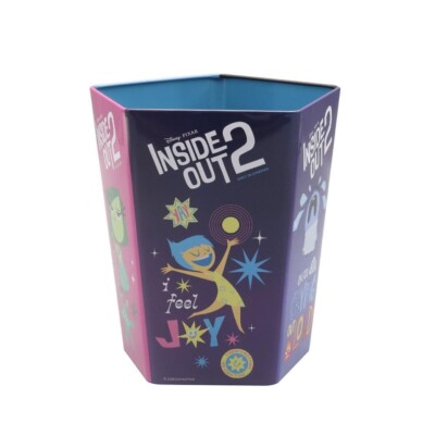 Disney Pixar Inside Out 2 Tin Metal Popcorn Bucket 85oz. Brand New