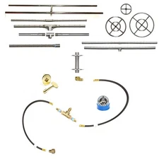 Easy Converting Wood Burning to Pre-Plumbed Gas Fire Pit Kit & Choice of Burner