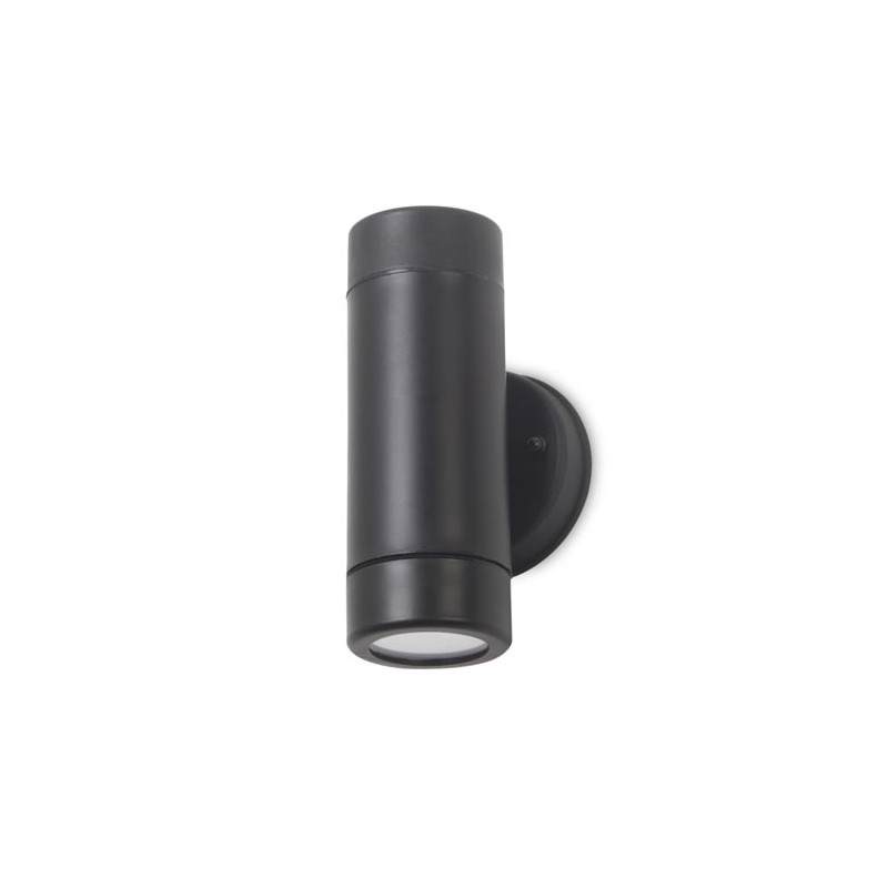 Applique murale extérieure noire Jumbo XL en aluminium architectural au design minimaliste épuré