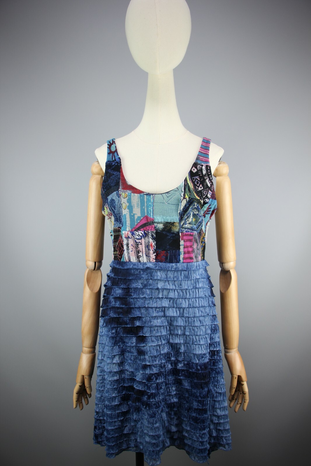 SAVE THE QUEEN Floral Pattern Patchwork Multi-Col… - image 1