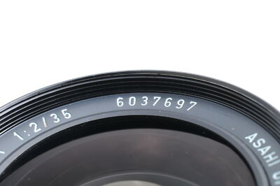 Near MINT] Pentax SMC Takumar 35mm f/2 Wide Angle Super Multi