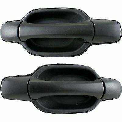Exterior Rear Door Handle Set Black for 2004-2012 Chevrolet Colorado