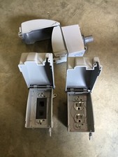 3 TayMac Hubbell Weatherproof In-Use Covers, Ethernet,  Receptacles