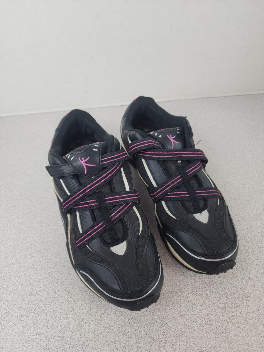 Danskin Now Womans Slip On Shoe Criss Cross Elastic Athletic Shoe