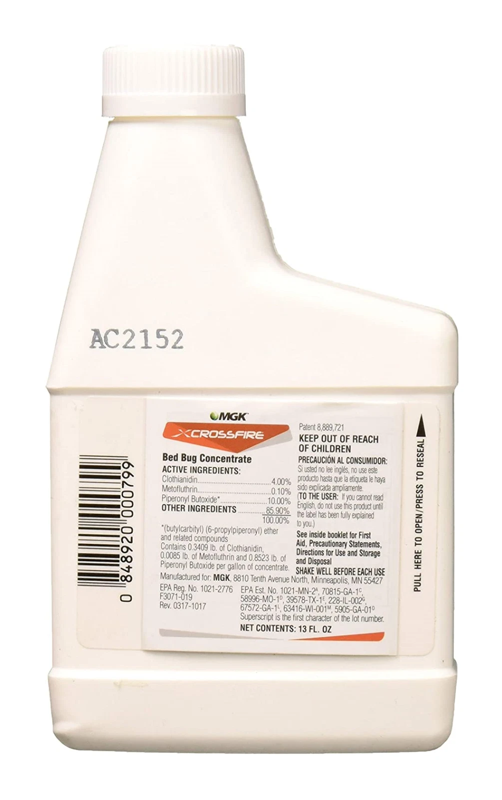 Crossfire Bed Bug Concentrate 1 Month Residual Control 13 fl oz by MGK