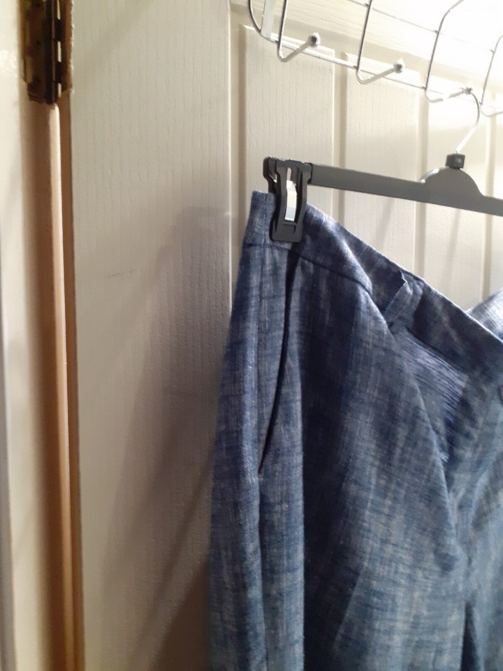 Women's M&S Collection Denim Blue Dress Trousers, Short, Size 20 eBay