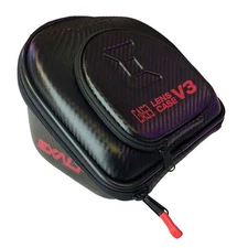 Exalt Universal Paintball V3 Lens Case Black Carbon Fiber / Red Microfiber