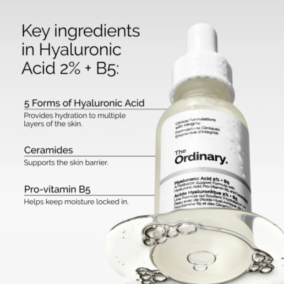 The Ordinary Hyaluronic Acid 2% + B5 Moisturizing Serum 30ml 2Day FAST SHIPPING