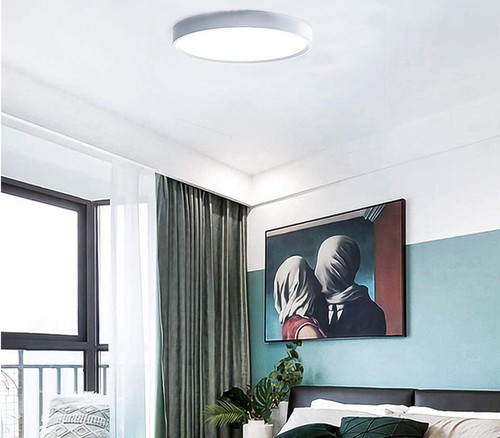 Plafoniera LED Soffitto 50W Applique Lampada Rotonda Moderna Bianca Luce Fredda - Foto 5 di 5