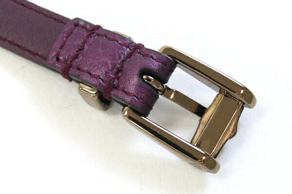 Cinturón Gucci Bambú 339065 Cuero Púrpura Usado Moda Ropa Logo Para Mujer Foto 3 de 4