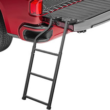 Nilight Tailgate Ladder For Pickup With Aluminum Step Grip Plate