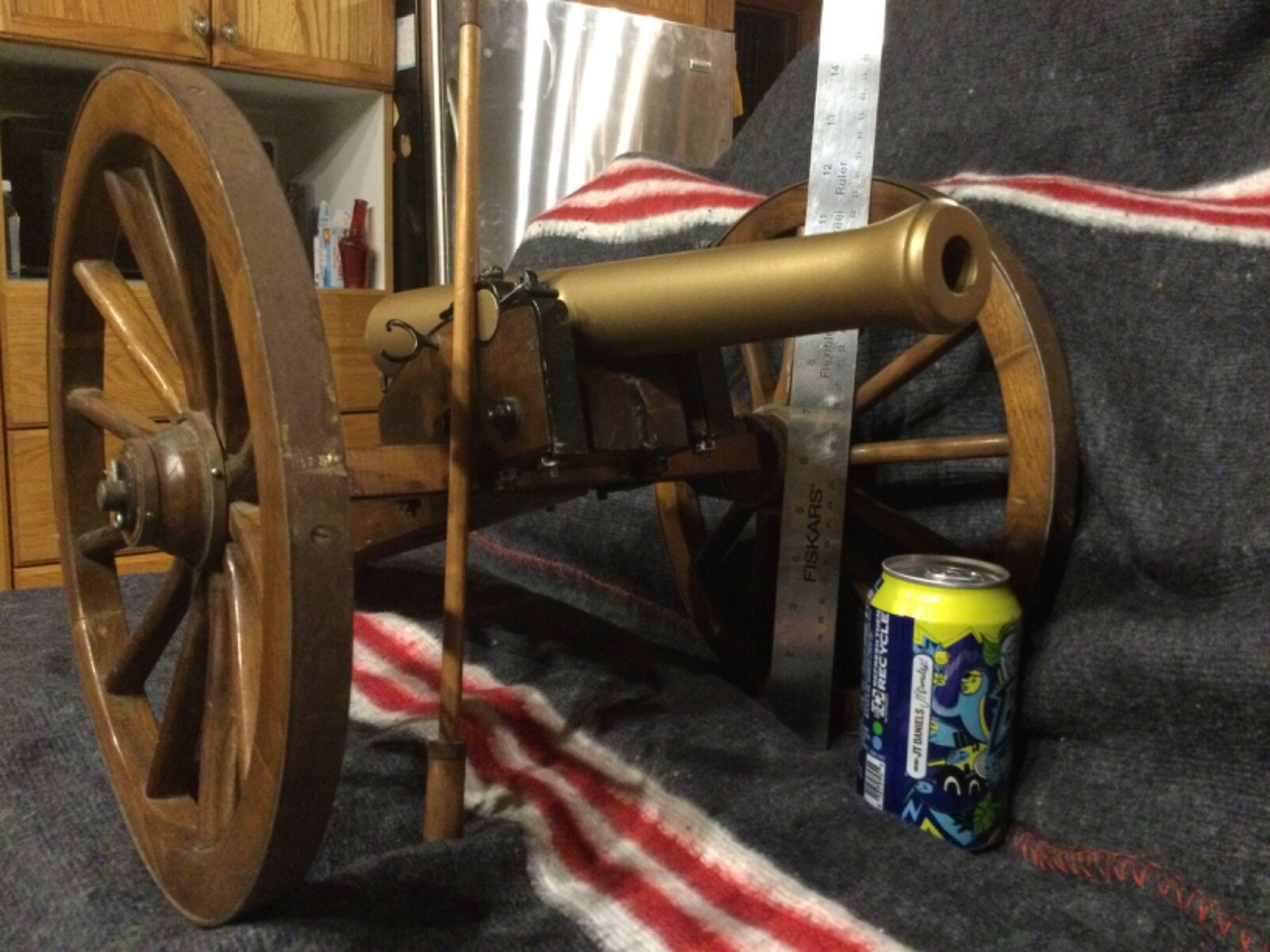 VINTAGE BLACK POWDER Signal Cannon 1/5 Scale NAPOLEON III MADE in SPAIN