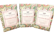 Greenleaf Sachet Cucumber Lily Fruity Floral mini packets lot 3 ~ 0.68 cu in New