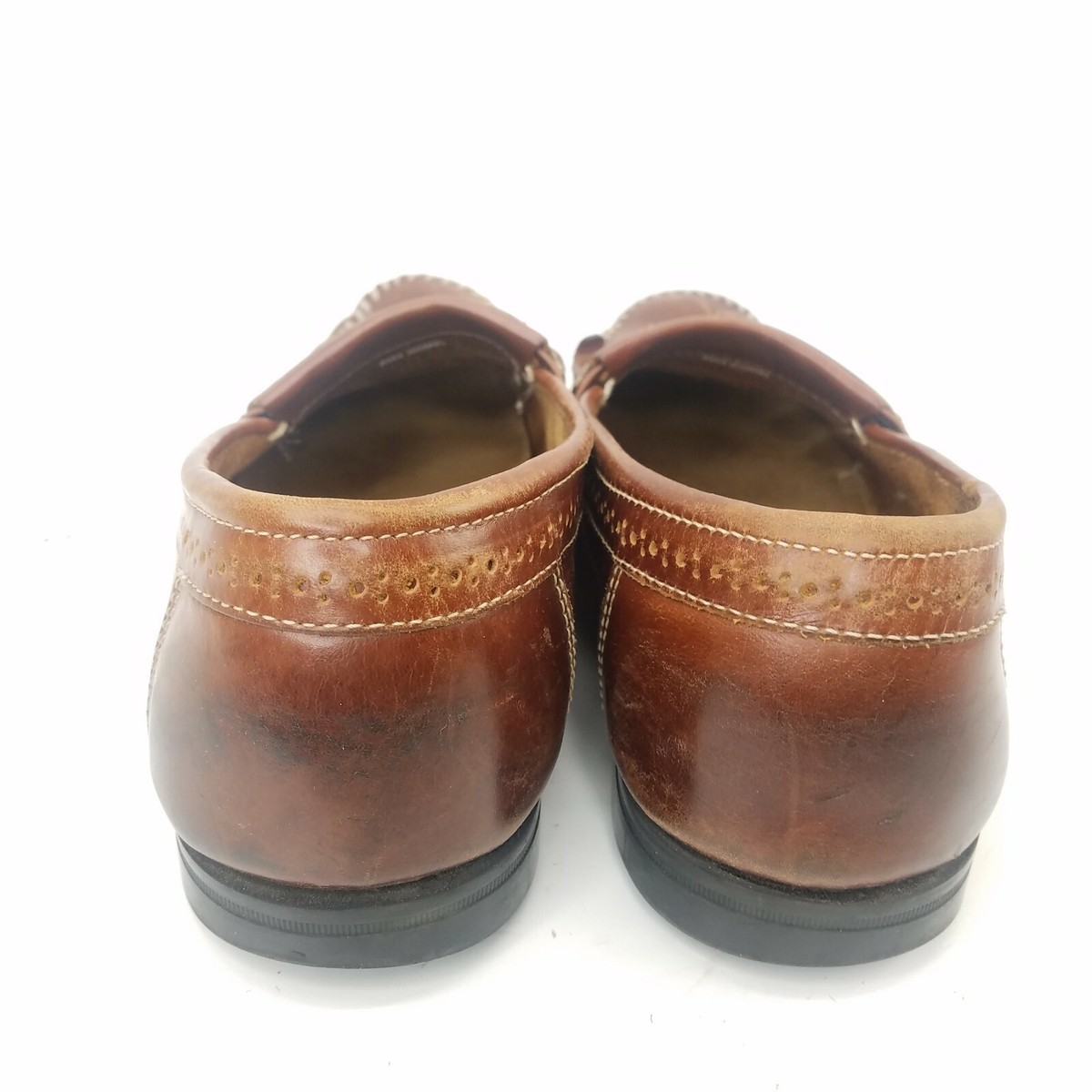 GH Bass Weejuns Michael Brown Leather Loafers Slip On Shoes 
