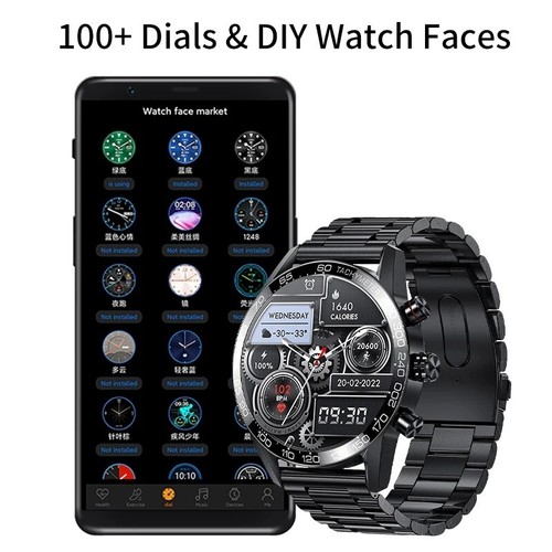 AMOLED HD Screen Watch For Men Smart Bluetooth Calling Sport Men's Smartwatch - 第 4/6 張圖片