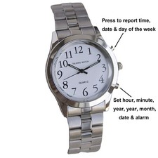 English Talking Watch Wristwatch for Blind Person Father Mother Elderly Gift