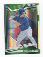 2022 PANINI ELITE EXTRA EDITION GREEN STATUS 392/499 NICK MORABITO METS #103