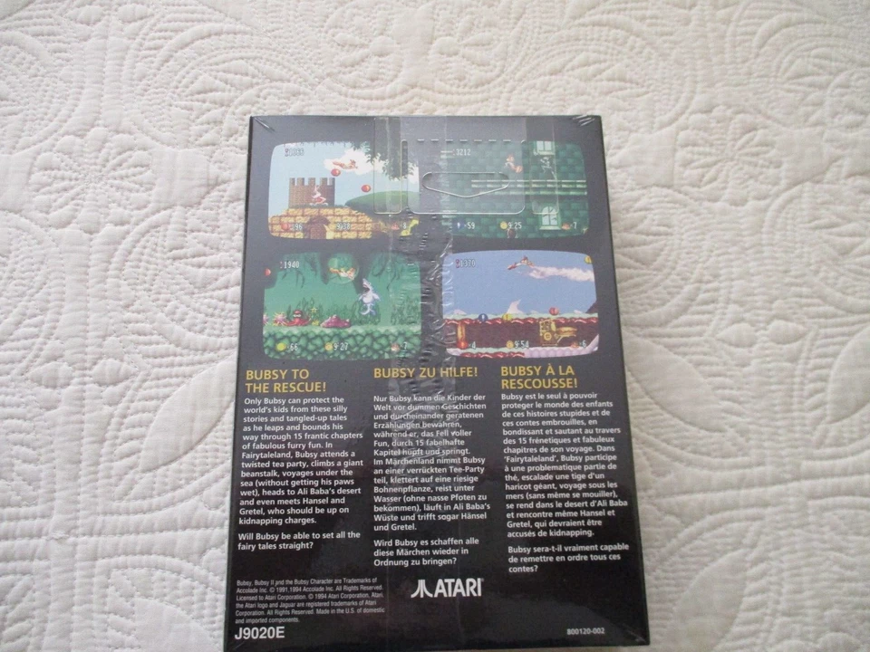 Atari Jaguar BUBSY IN: FRACTURED FURRY TALES - New/Factory Sealed - Very Clean - Image 2 of 4