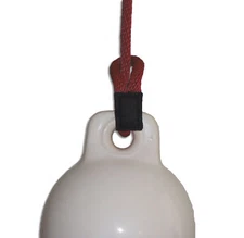 3/8" x 5' Solid Braid Nylon Fender Lines - Burgundy (Sold in Pairs) -Made in USA