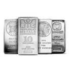 10 oz Silver Bar (Varied Condition, Any Mint) Random Brand
