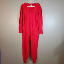 Vintage Carhartt Union Suit MUS130 – Red Thermal Drop Seat – Made in USA – XXL