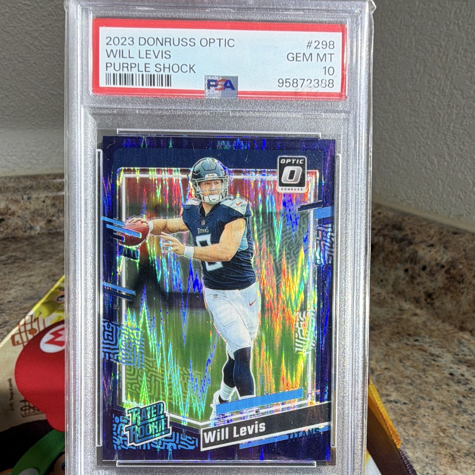 Will Levis Panini Donruss Optic #298 Purple Shock