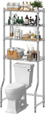 4 Tier over the Toilet Storage Rack, Bathroom Organizers and Storage over Toilet