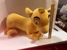 Disney Hasbro 2002 Large 20" Lion King Plush Stuffed Simba USED GOOD