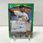 LEO DE VRIES 2025 BOWMAN CHROME PROSPECT MEGA BOX GREEN REFRACTOR AUTO /99