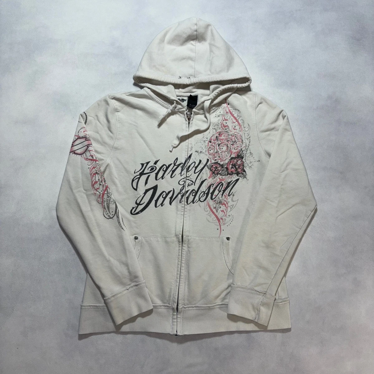 Harley-Davidson White Hoodies & Sweatshirts for Women for sale | eBay