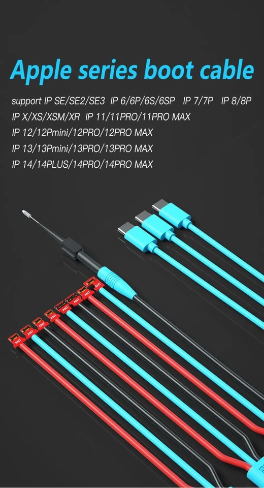 iPhone Boot Test Cable DC Bench PowerSupply PCB Repair Apple 6-15 Series UK - Image 4 of 4