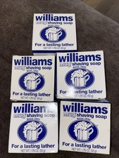 Williams Mug Shaving Soap 1.75 Oz 50g Five Bars New In Box Discontinued