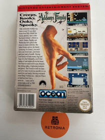 The Addams Family Nintendo Nes Spiel PAL A UK Version OVP mit Handbuch CIB