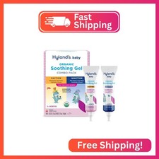 Hyland's Baby Organic Day and Night Soothing Gel Combo Pack, Cooling Gel for Ora
