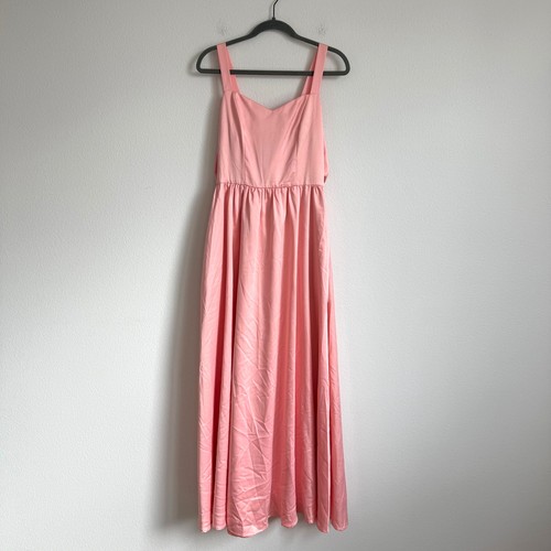 Aura Pink Maxi-Length Dress S Coquette Soft Girl Prom Elegance Royalcore Glam