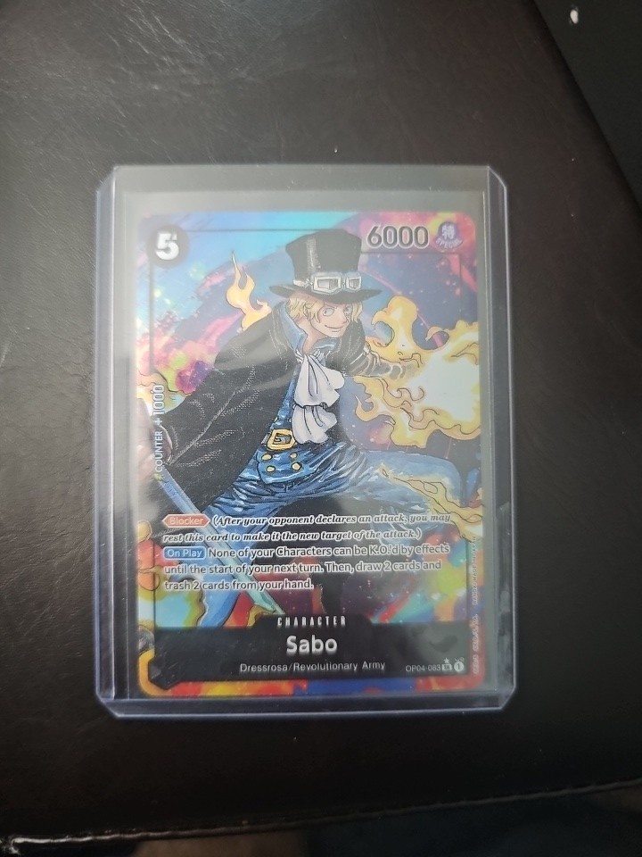 One Piece Sabo Alternate Art OP04-083 Kingdoms of Intrigue NM Alt Art