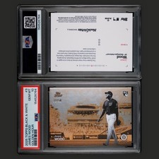 2025 Topps Black & White Golden Hour James Wood GH-03 /50 Rookie PSA 10