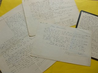 Maurice RAT (1891 1969) ECRIVAIN. Philologue. ACADEMIE Saintonge. 4x AUTOGRAPH