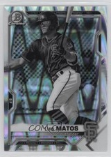 2021 Bowman Draft Chrome Black & White RayWave Refractor Luis Matos #BDC-5 16cj