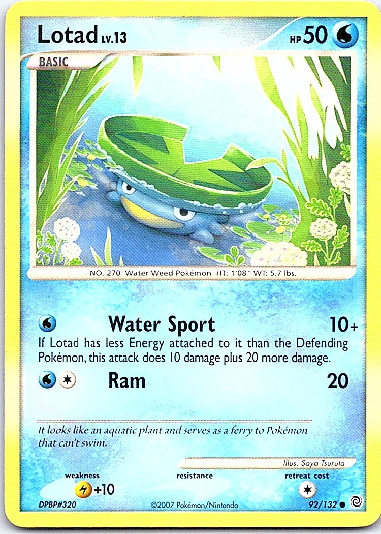 Lotad Common Secret Wonders 92/132 LP