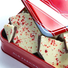 Handmade Layered Dark and White Chocolate Peppermint Bark