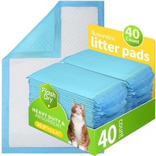 40 Count Cat Litter Pads for Tidy Cats Breeze System, Thickened Pee Pads for