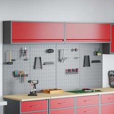 Set di armadi per attrezzi con lo scaffale 6 pcs Rosso