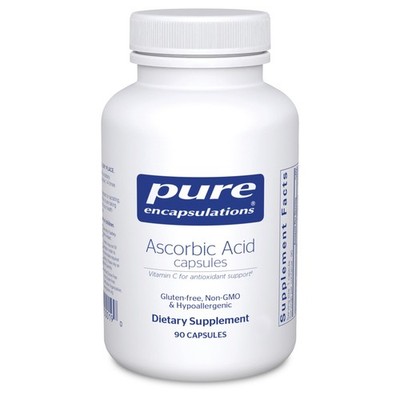 Pure Encapsulations Ascorbic Acid Capsules - 1,000 mg 90 Count (Pack of 1) 
