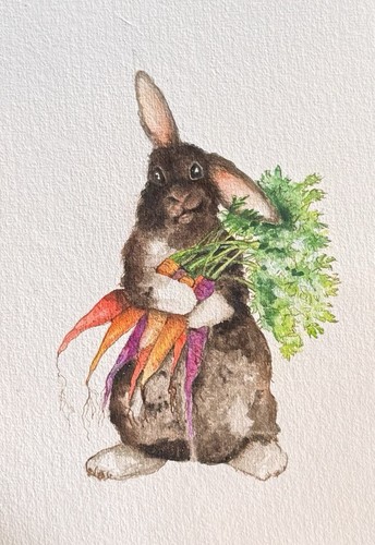 Origional Watercolor  ACEO Size signed by artist Edith Schmidt