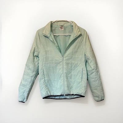 Victoria Secret PINK Puffer Jacket Womens XS Mint Green Lightweight Packable