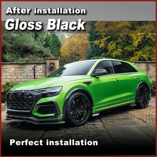Für Audi RS Q8 RSQ8 2020-24 Glanz Schwarz Kotflügel Radlaufleisten Felgenschutz - Picture 3 of 7